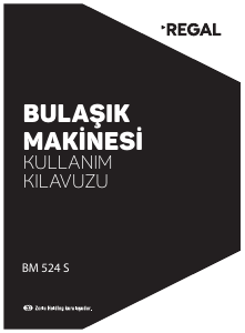 Kullanım kılavuzu Regal BM 524 S Bulaşık makinesi