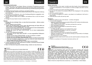 Manual Teesa TSA0811 Cronometru bucătărie