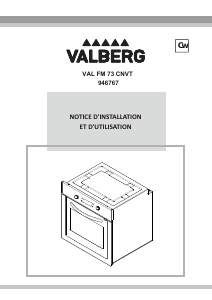 Mode d’emploi Valberg VAL FM 73 CNVT Four