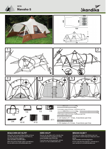 Handleiding Skandika Navaho 5 Tent