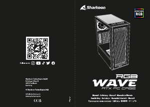 Kullanım kılavuzu Sharkoon RGB Wave Bilgisayar kasası