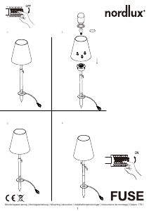 Használati útmutató Nordlux Fuse Lámpa
