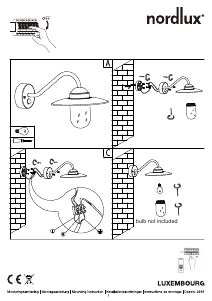 Manuál Nordlux Luxembourg Svítilna