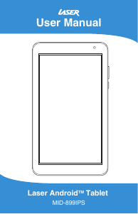 Manual Laser MID-899IPS-BK Tablet