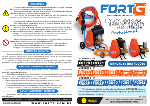Manual FORTG FG171 Máquina de limpeza a alta pressão