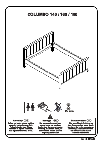 Manual Beter Bed Columbo Estrutura de cama