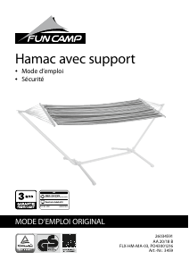 Mode d’emploi Fun Camp FLX-HM-MA-03 Hamac
