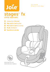 Manual de uso Joie Stages FX Asiento para bebé
