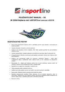 Návod inSPORTline IN 22264 Hojdacia sieť