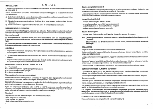 Mode d’emploi LACO CA112 Congélateur