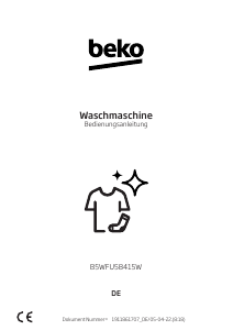 Bedienungsanleitung BEKO B5WFU58415W Waschmaschine