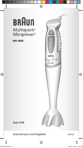 Kasutusjuhend Braun MR 4000 Multiquick Saumikser