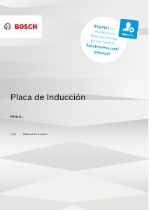 Manual de uso Bosch PXY875KW1EB Placa