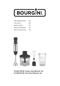 Handleiding Bourgini 22.2009.00.00 Staafmixer