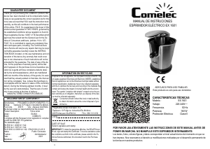 Handleiding Comelec EX1601 Citruspers