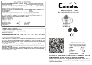 Handleiding Comelec EX1007 Citruspers