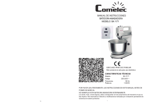 Manual Comelec BA1171 Misturador da mão