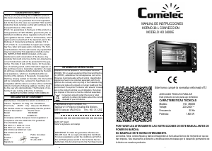 Manual Comelec HO3800IE Oven