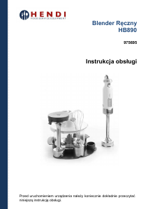 Instrukcja Hendi 975695 Blender ręczny