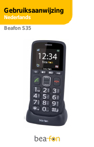 Handleiding Beafon S35 Mobiele telefoon