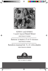 Manual de uso KitchenAid KHM512CL Batidora de varillas