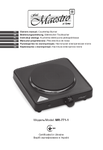 Manual Maestro MR-771-1 Hob