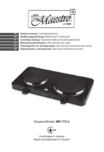 Manual Maestro MR-772-2 Plită
