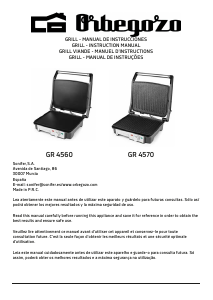 Mode d’emploi Orbegozo GR 4570 Grill