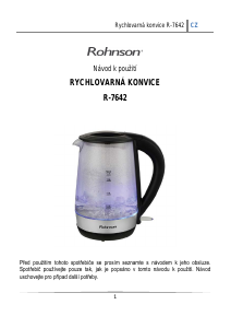 Manuál Rohnson R-7642 Konvice
