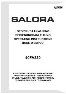 Handleiding Salora 40FA220 LED televisie