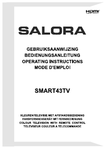 Handleiding Salora SMART43TV LED televisie