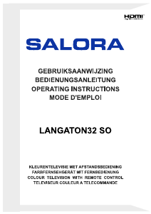Handleiding Salora LANGATON32SO LED televisie