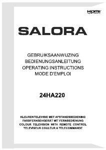 Handleiding Salora 24HA220 LED televisie