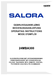 Handleiding Salora 24MBA300 LED televisie