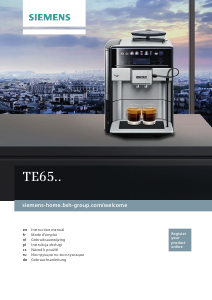 Handleiding Siemens TE658209RWB Koffiezetapparaat