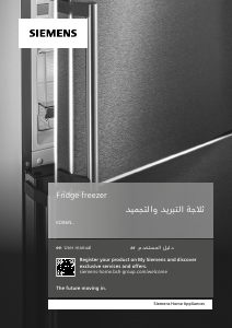 Manual Siemens KD86NHI30M Fridge-Freezer