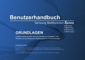 Bedienungsanleitung Samsung Xpress C480FW Multifunktionsdrucker