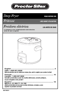 Bruksanvisning Proctor Silex 35017Y Fritös