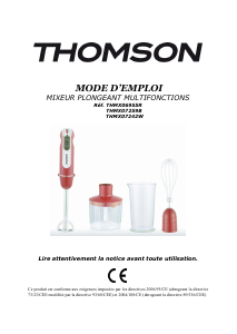Mode d’emploi Thomson THMX07242W Mixeur plongeant