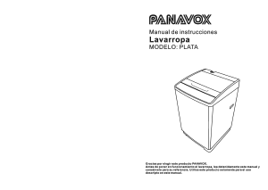 Manual de uso Panavox Plata Lavadora