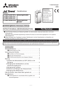Bedienungsanleitung Mitsubishi JT-SB126JSH-H-E Händetrockner