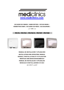 Manual Mediclinics M17ACS Speedflow Hand Dryer