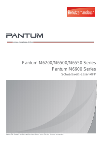 Bedienungsanleitung Pantum M6550NW Multifunktionsdrucker