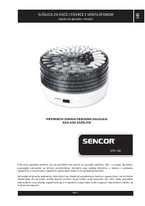Priručnik Sencor SFD 128 Dehidrator za hranu
