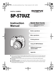 Handleiding Olympus SP-570UZ Digitale camera