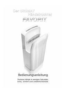 Bedienungsanleitung Urimat Favorit Händetrockner