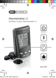 Handleiding OBH Nordica 4830 Wireless Weerstation