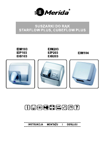 Instrukcja Merida EIB203 Suszarka do rąk