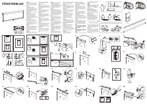 Bruksanvisning IKEA FONSTERBLAD Rullgardin