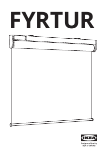 Manuál IKEA FYRTUR Okenní roleta